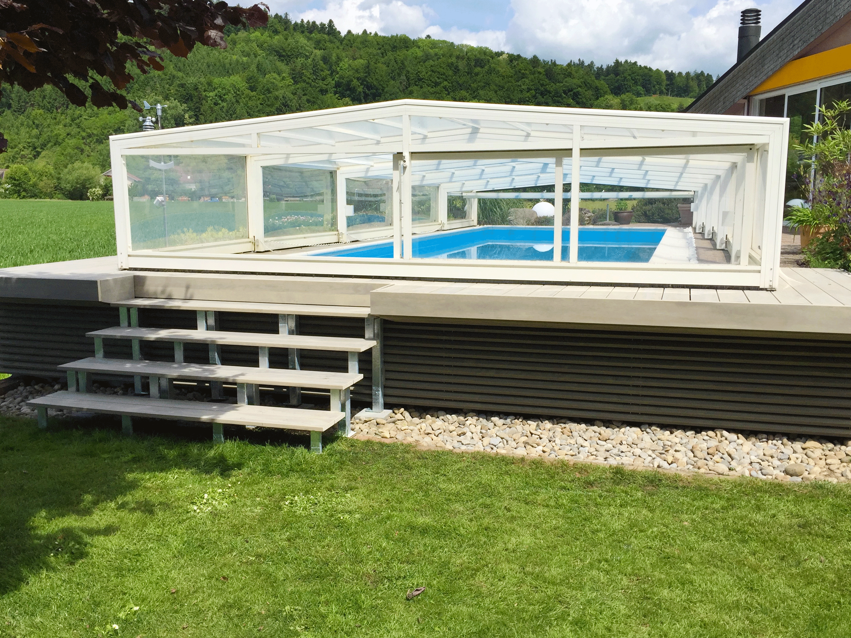 Accoya Deckel für Pooltechnikraum