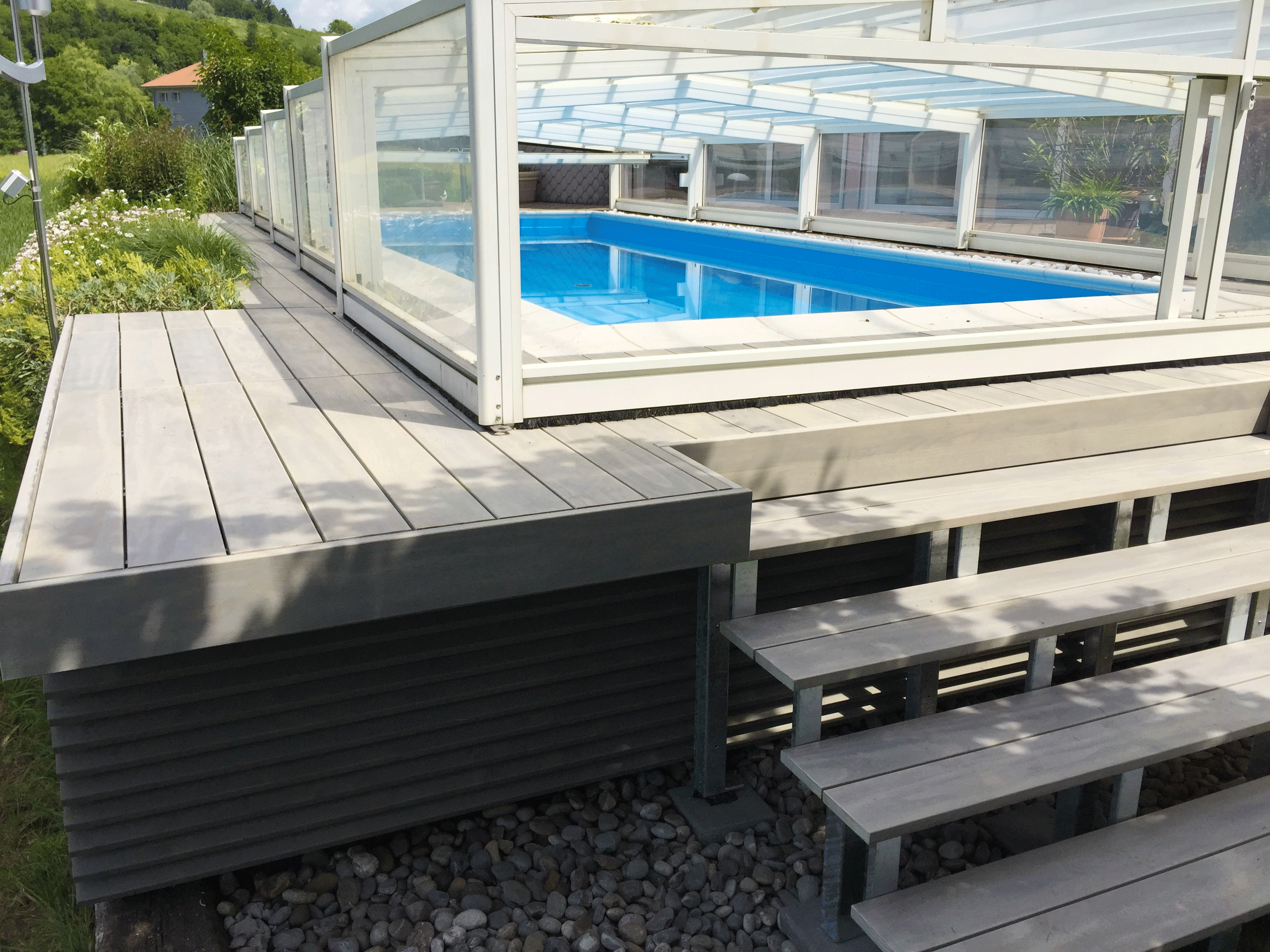 Accoya Deckel für Pooltechnikraum