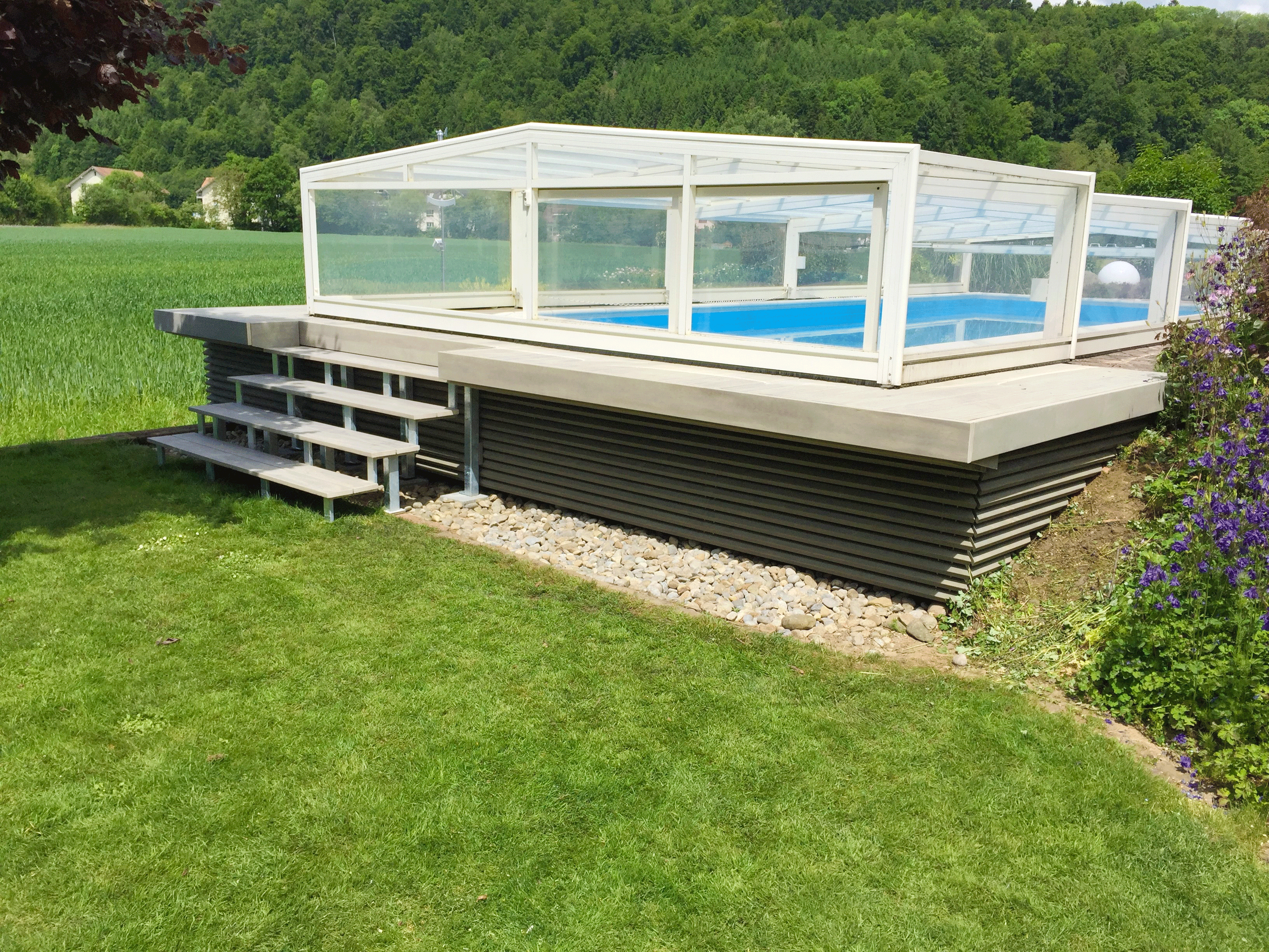 Accoya Deckel für Pooltechnikraum