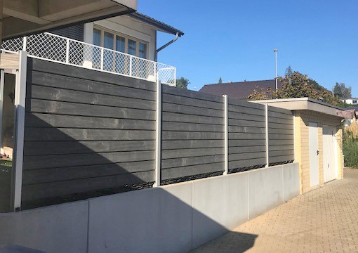 Accoya Color Grey Sichtschutzzaun