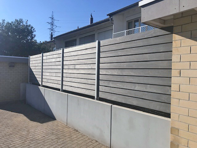 Accoya Color Grey Sichtschutzzaun