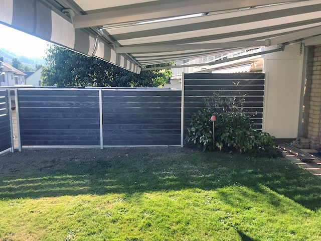 Accoya Color Grey Sichtschutzzaun
