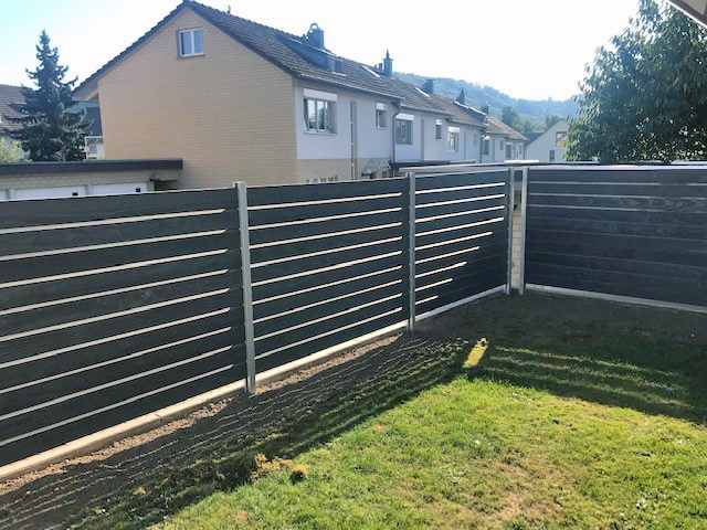 Accoya Color Grey Sichtschutzzaun