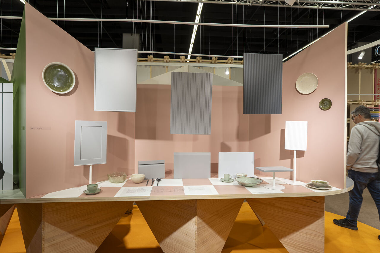 Holzagentur Schweiz am Stand von Finsa an der Interzum