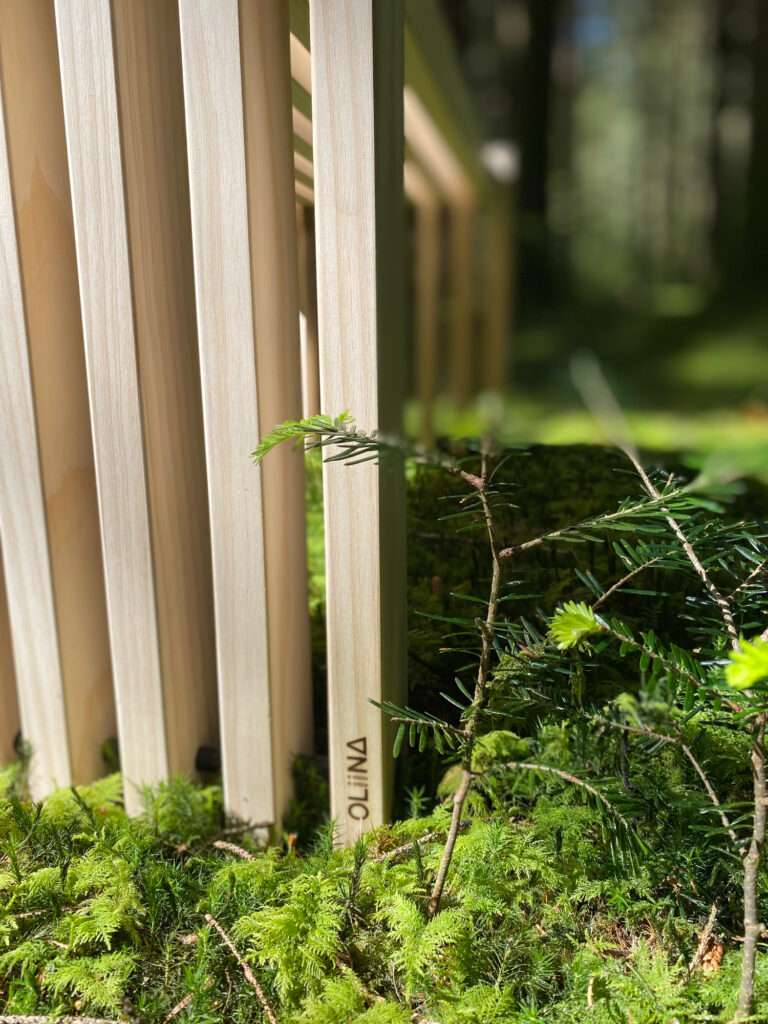 Holzbank von OLiiNA aus Accoya natur