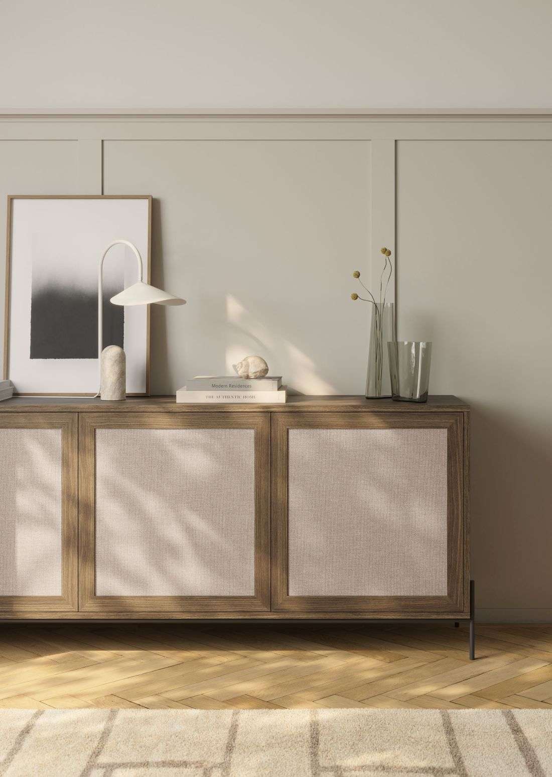 Detailaufnahme einer Finsa-Fabric-Oberfläche in Suede-, Linum- oder Pelle-Struktur, die die textile Haptik und hochwertige Verarbeitung zeigt.